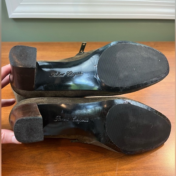 Robert Clergerie Green Suede Boots Sz 10 - Picture 6 of 15